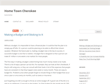 Tablet Screenshot of hometowncherokee.com